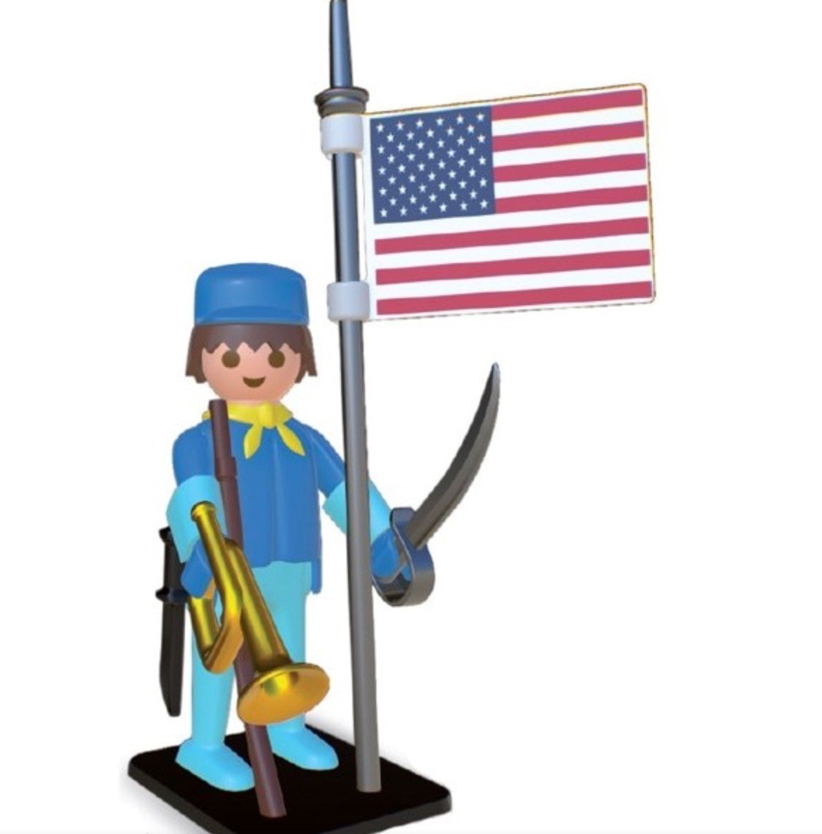 PLAYMOBIL FIGURA PLASTOY 25 CM SOLDADO AMERICANO ( PREVENTA )