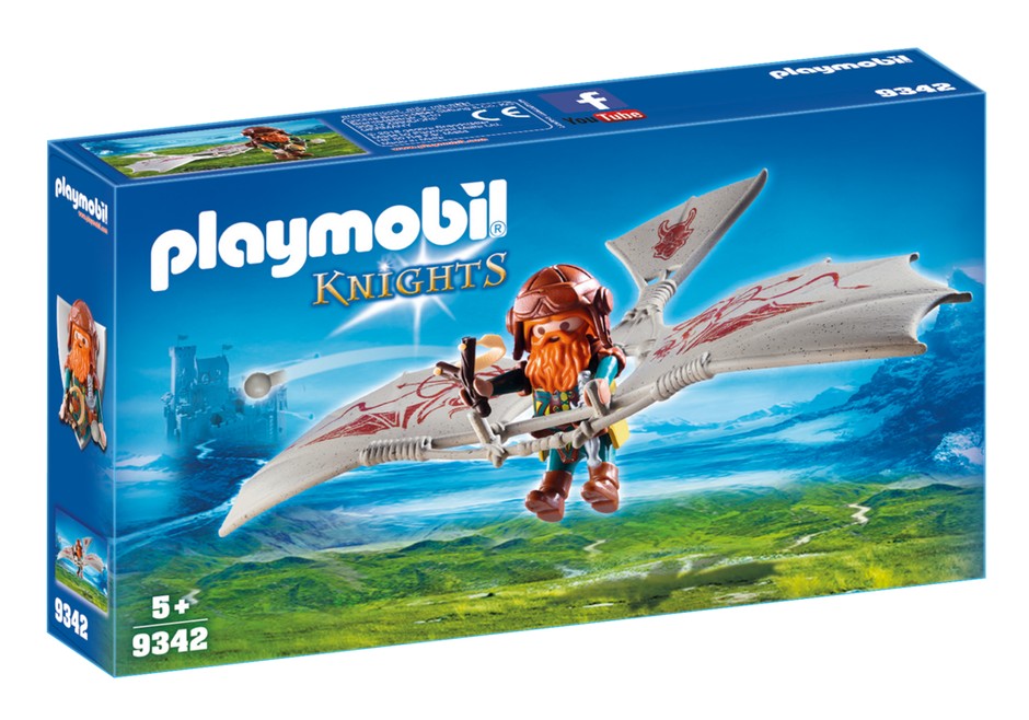 PLAYMOBIL 9342 ENANO GUERRERO EN COMETA