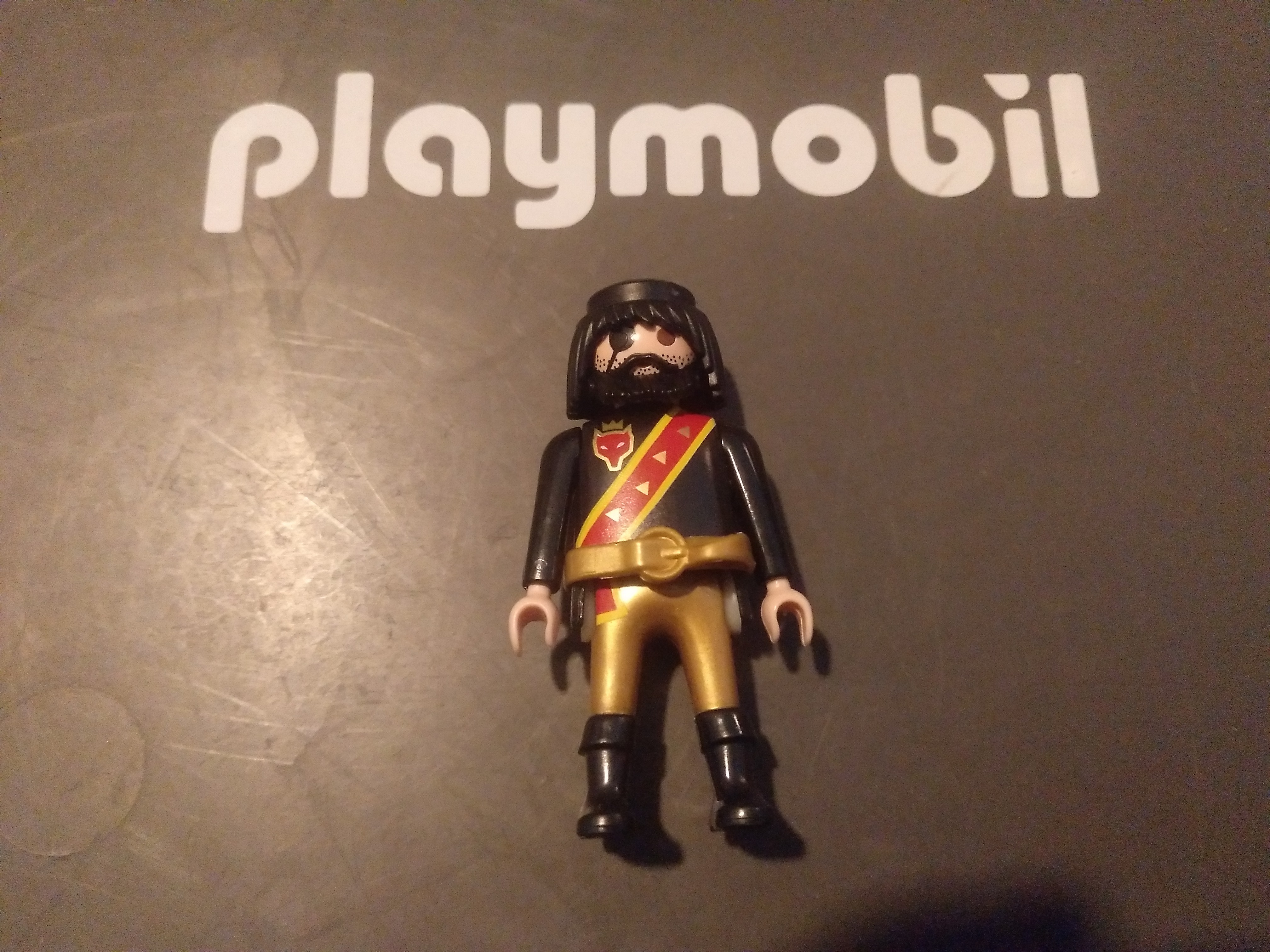PLAYMOBIL FIGURA CABALLERO DEL LOBO ( CLASICO )