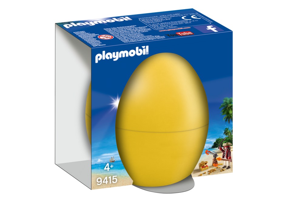 PLAYMOBIL HUEVO 9415 PIRATA CON CAÑON