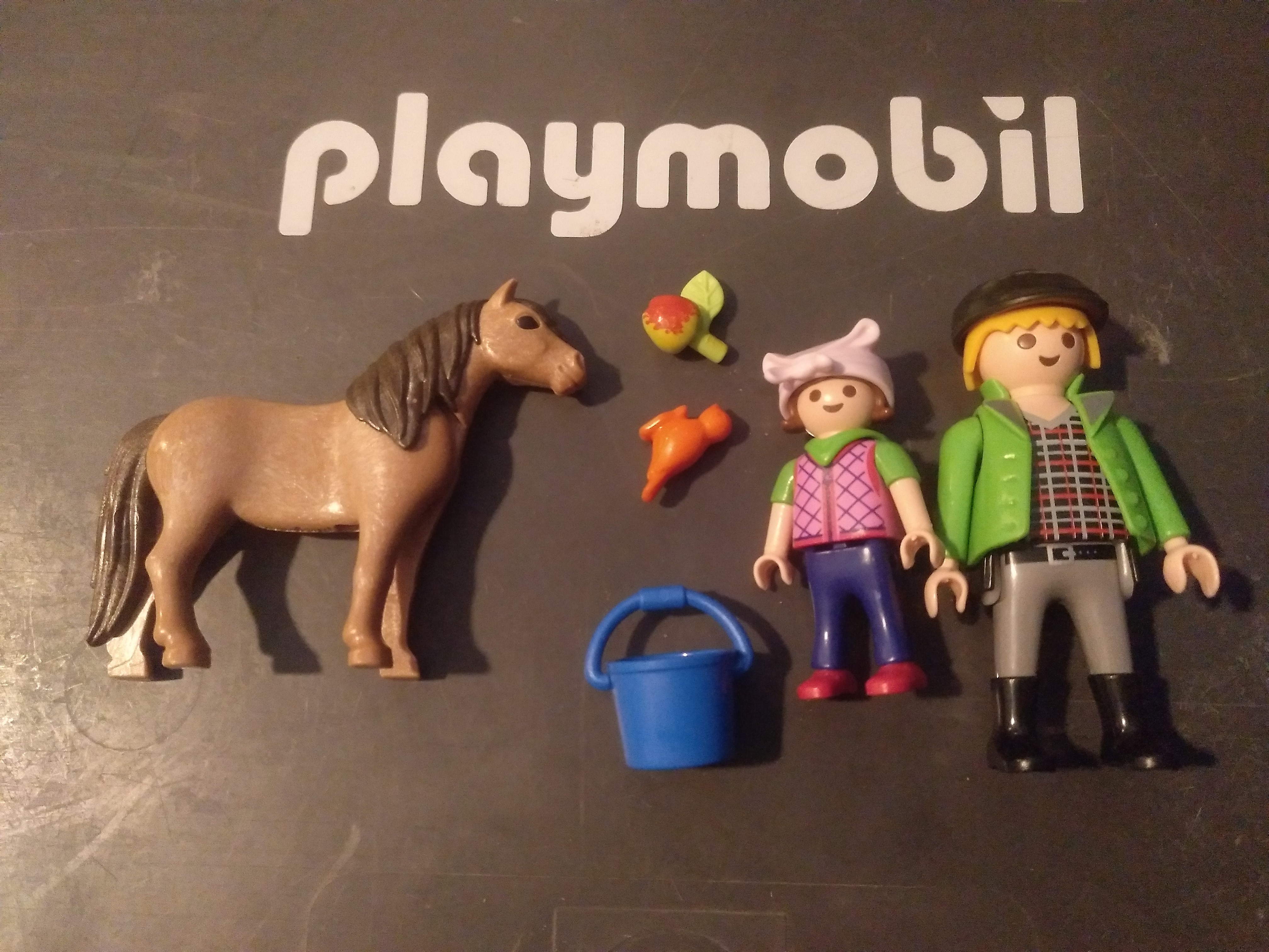 PLAYMOBIL GRANJERO CON HIJA Y PONY EN BOLSA CERRADA