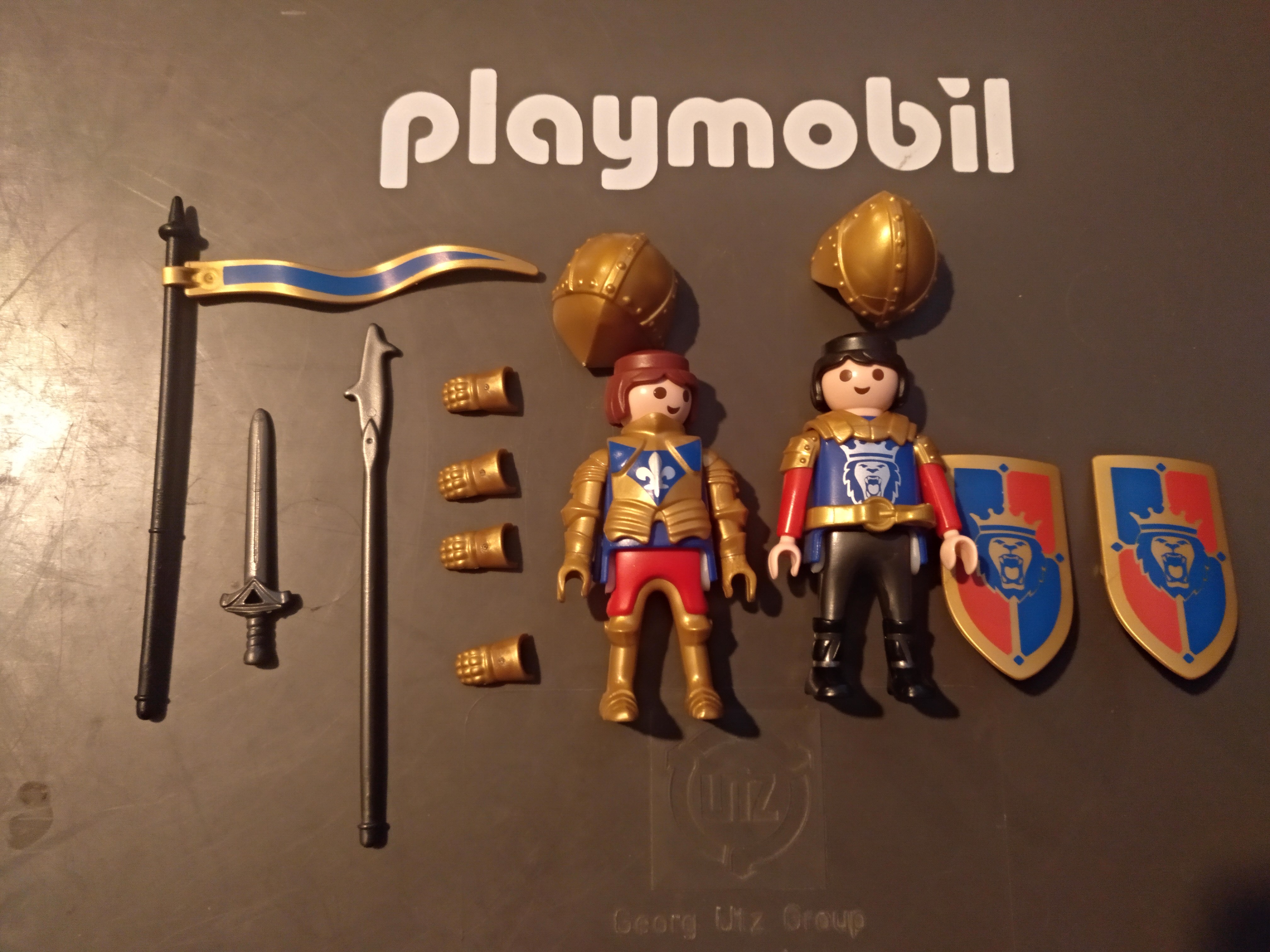 PLAYMOBIL PAREJA DE SOLDADOS DEL LEON MUY COMPLETOS