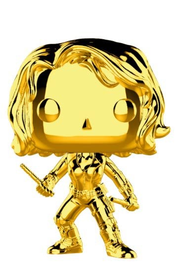 FUNKO POP MARVEL CHROME DORADO - VIUDA NEGRA