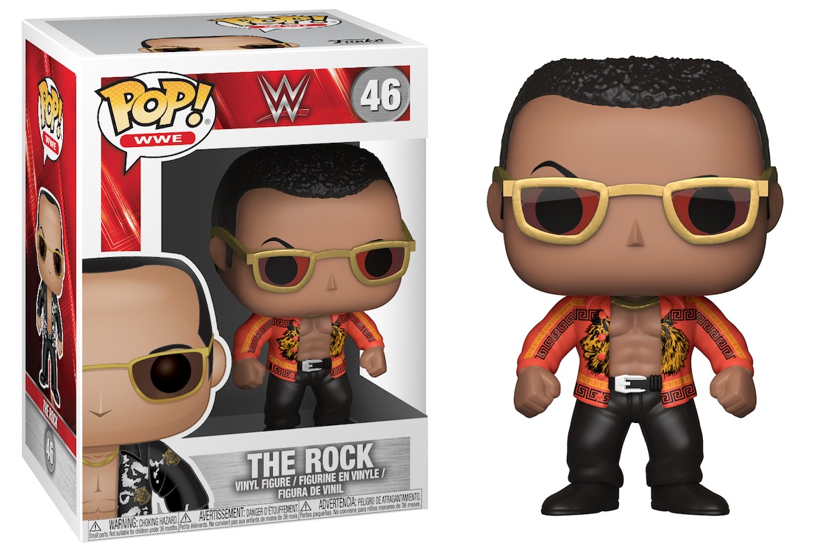 FUNKO POP WWE - THE ROCK CHAQUETA ROJA