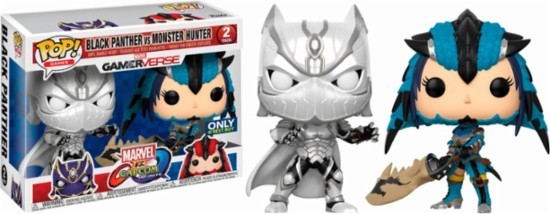 FUNKO POP MARVEL VS CAPCOM BLACK PANTHER VS MONSTER HUNTER