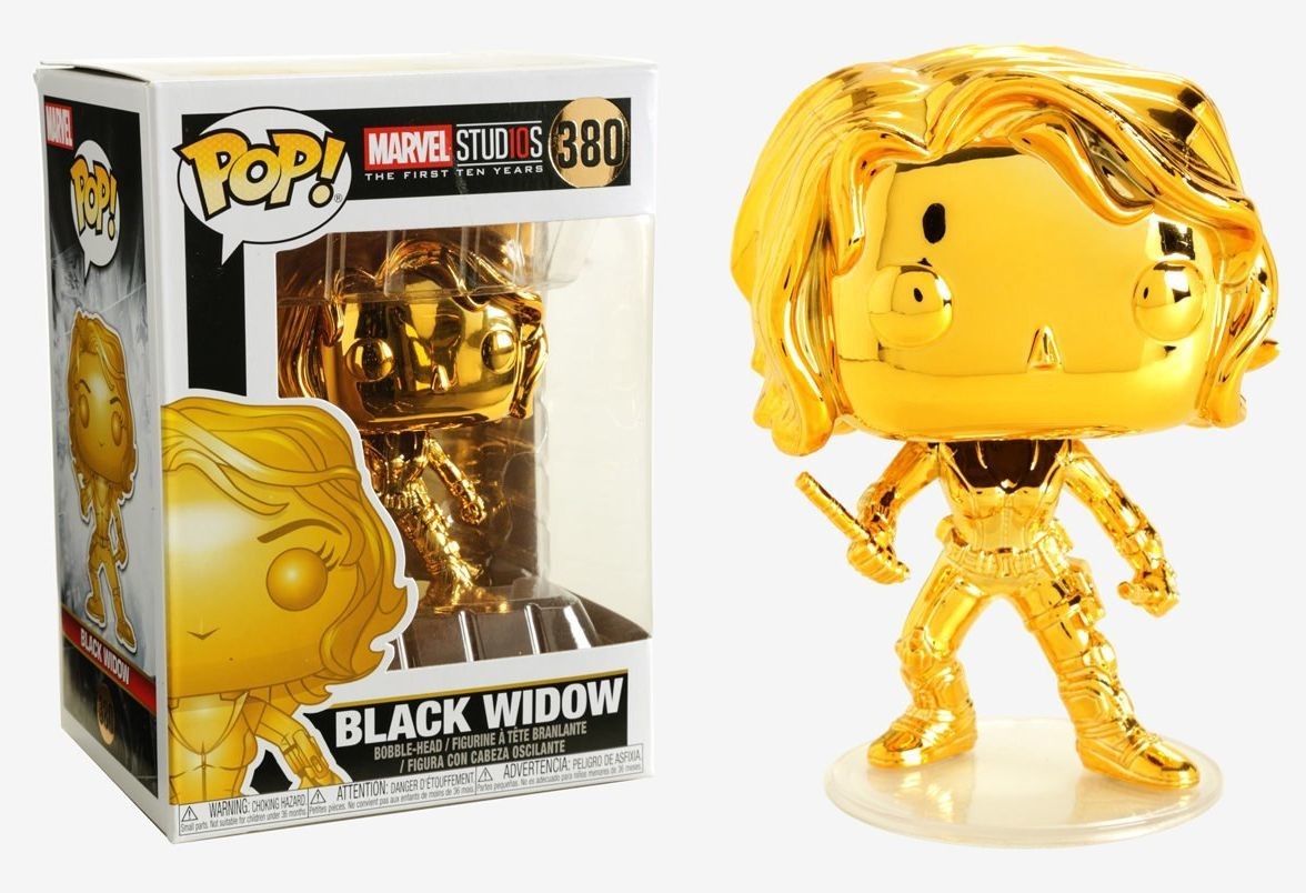 FUNKO POP MARVEL ESTUDIOS - BLACK WIDOW CROMADA