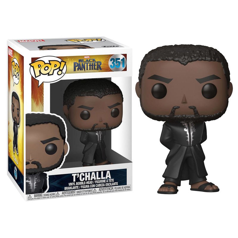 FUNKO POP BLAC PANTHER - T´CHALLE VESTIDO DE NEGRO