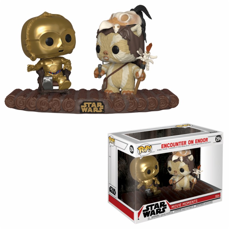FUNKO POP STAR WARS MOVIE MOMENT C-3PO EN TRONO