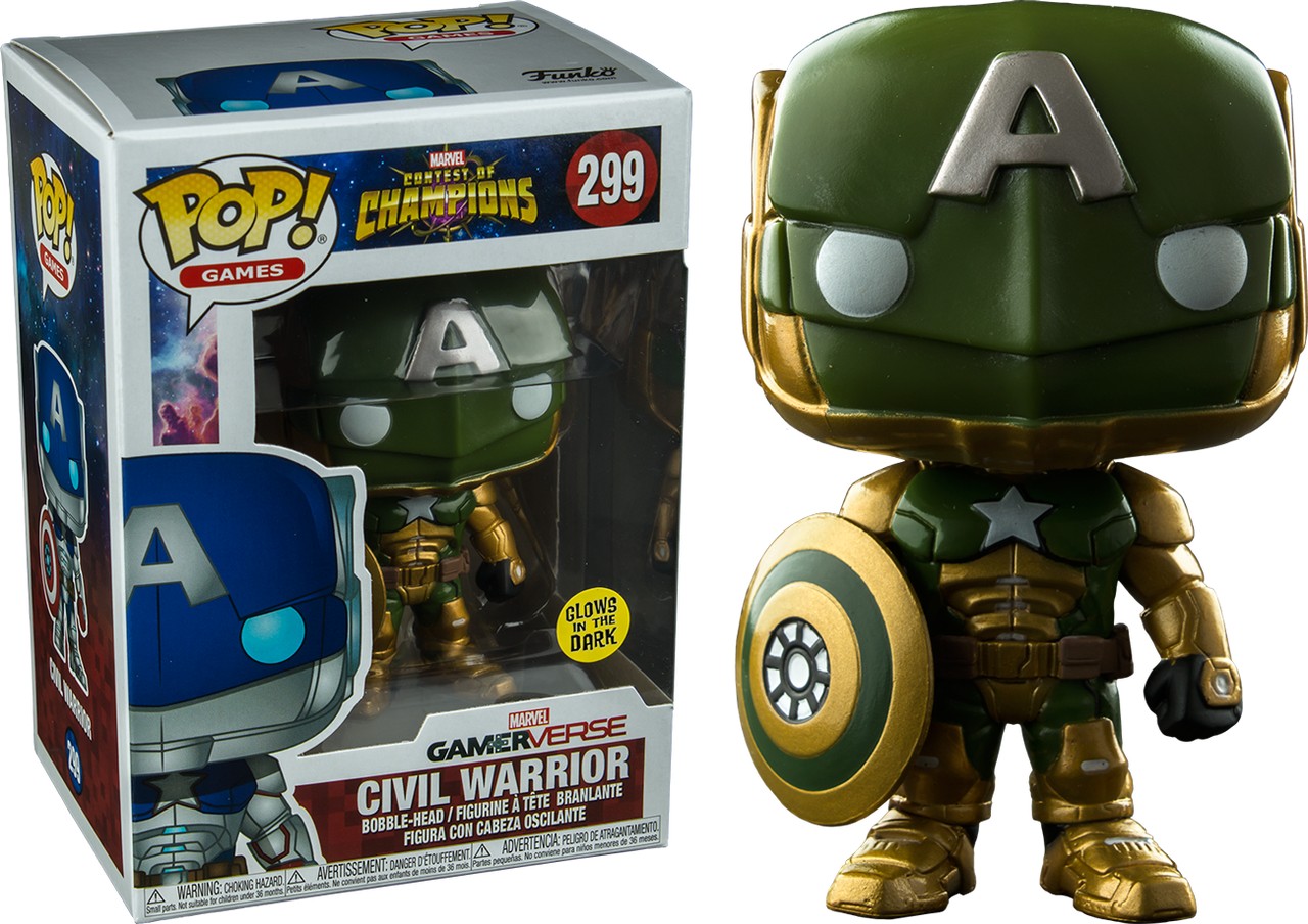 FUNKO POP CIVIL WARRIOR EXCLUSIVE GLOW IN THE DARK