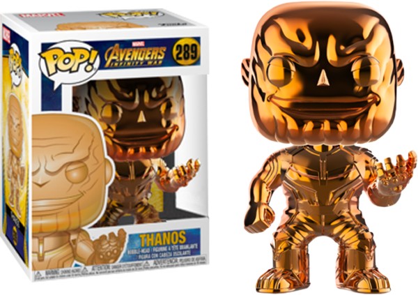 FUNKO POP MARVEL - THANOS CROMADO COLOR COBRE