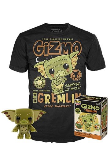 FUNKO POP & TEE SET FIGURA Y CAMISETA GRMLINS , GIZMO EXCLUSIVE