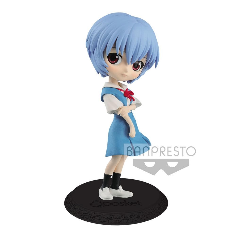 Evangelion Movie Minifigura Q Posket Rei Ayanami Ver. A 14 cm
