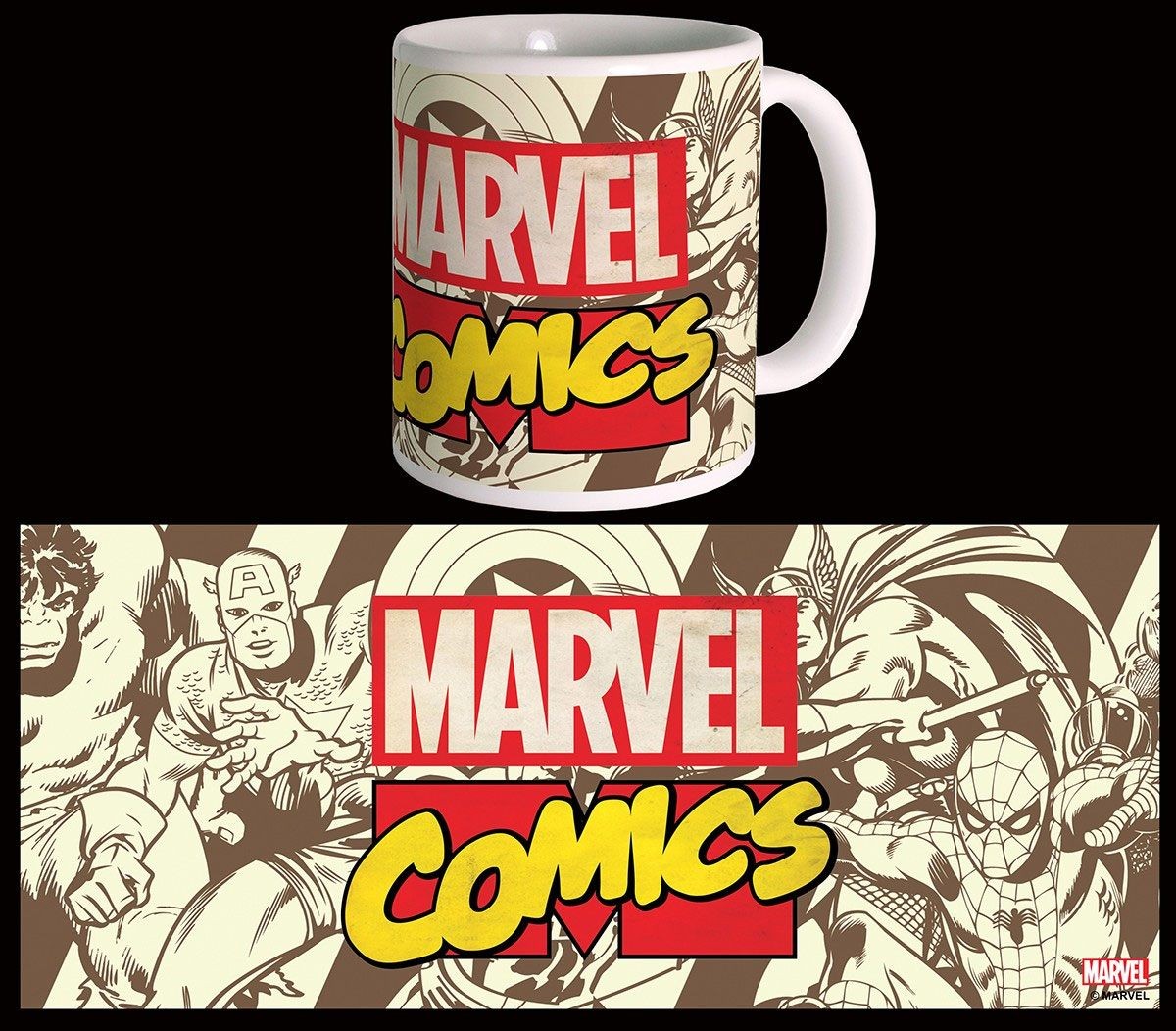 Marvel Comics Taza Retro Logo
