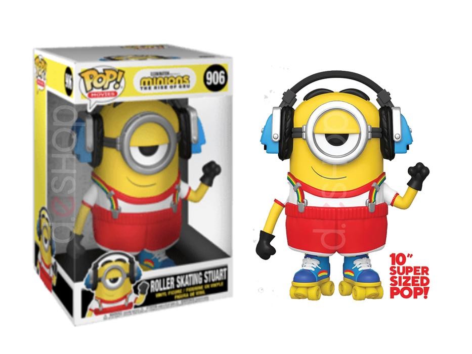 POP MINIONS THE RISE OF GRU - ROLLER SKATING STUART 10 PULGADAS SUPERSIZED