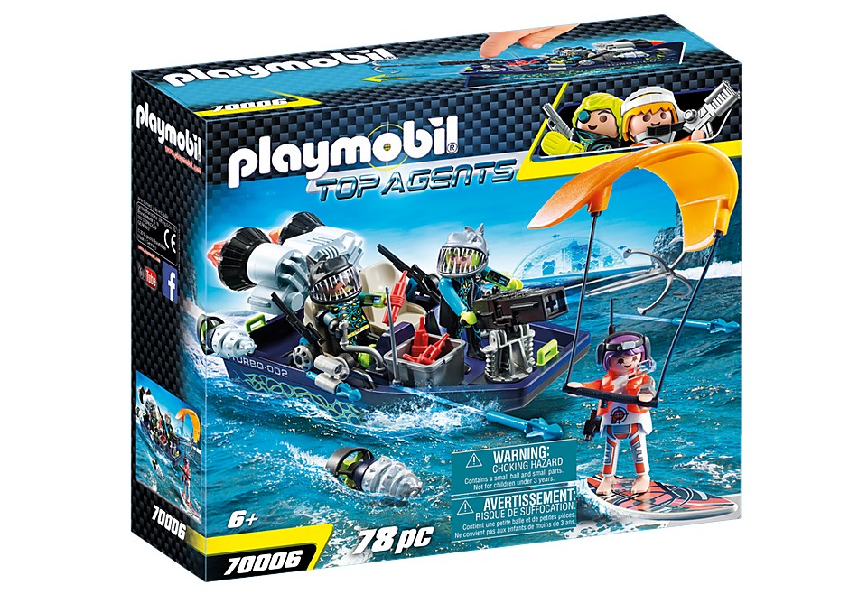 PLAYMOBIL 70006 TEAM S.H.A.R.K. Nave con Arpón