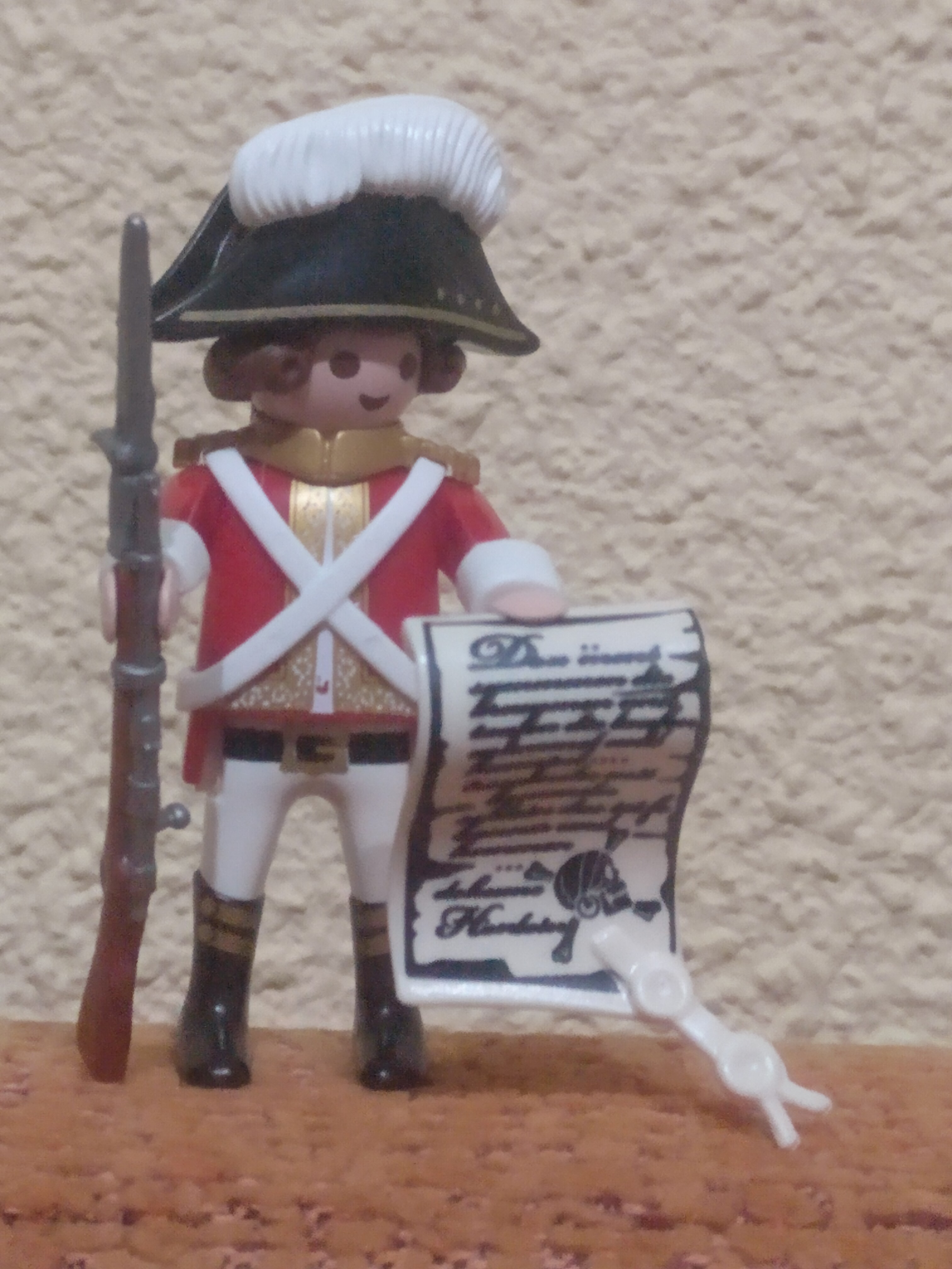 PLAYMOBIL SOLDADO INGLES CON MAPA