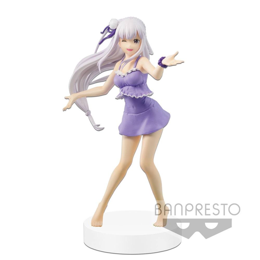 BANPRESTO Re: Zero Starting Life in Another World Estatua PVC EXQ Emilia 22 cm