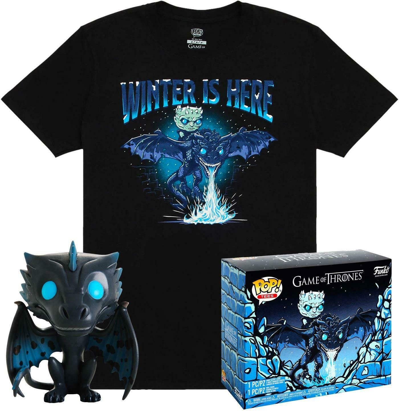 FUNKO POP & TEE SET FIGURA Y CAMISETA EXCLUSIVAS VISERION JUEGO DE TRONOS
