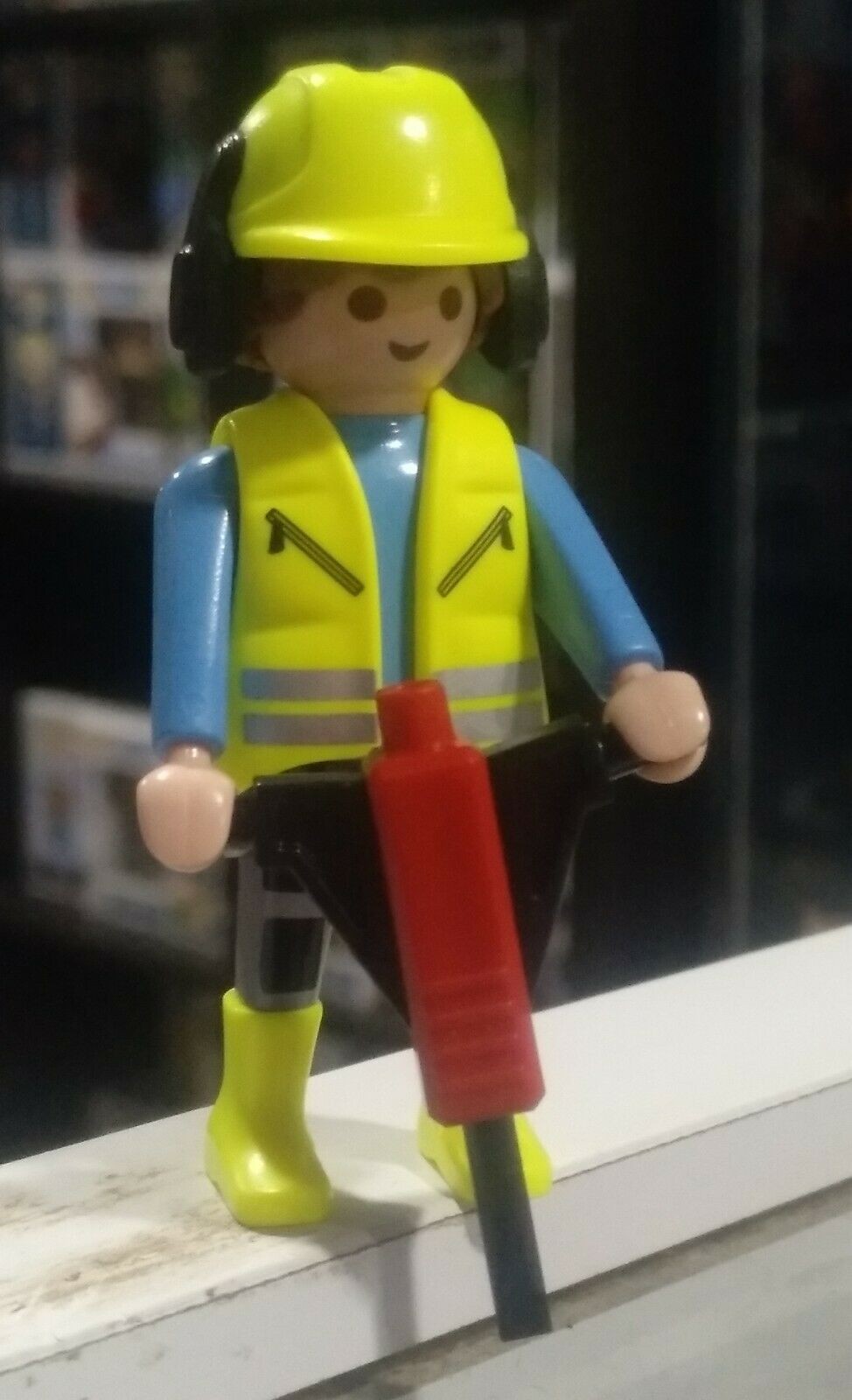 PLAYMOBIL OBRERO DE LA CONSTRUCCION CON PERCUTOR -15/9/20