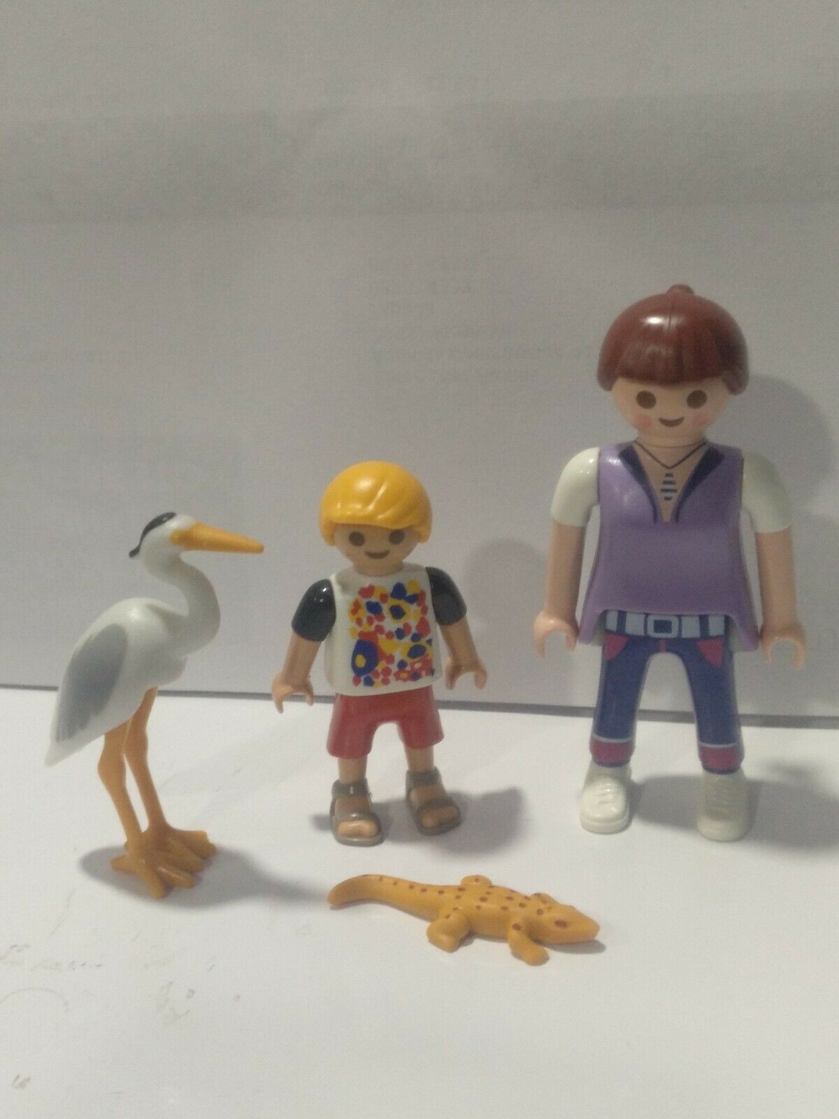 PLAYMOBIL MADRE CON NIÑO Y FLAMENCO