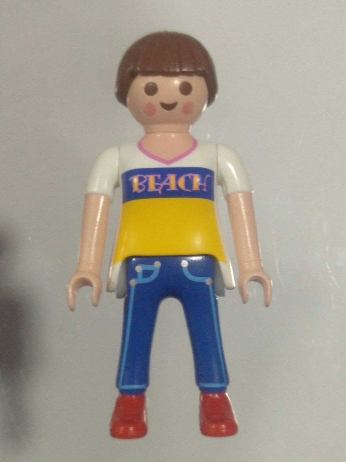 PLAYMOBIL FIGURA CHICA MODERNA CON COLETA