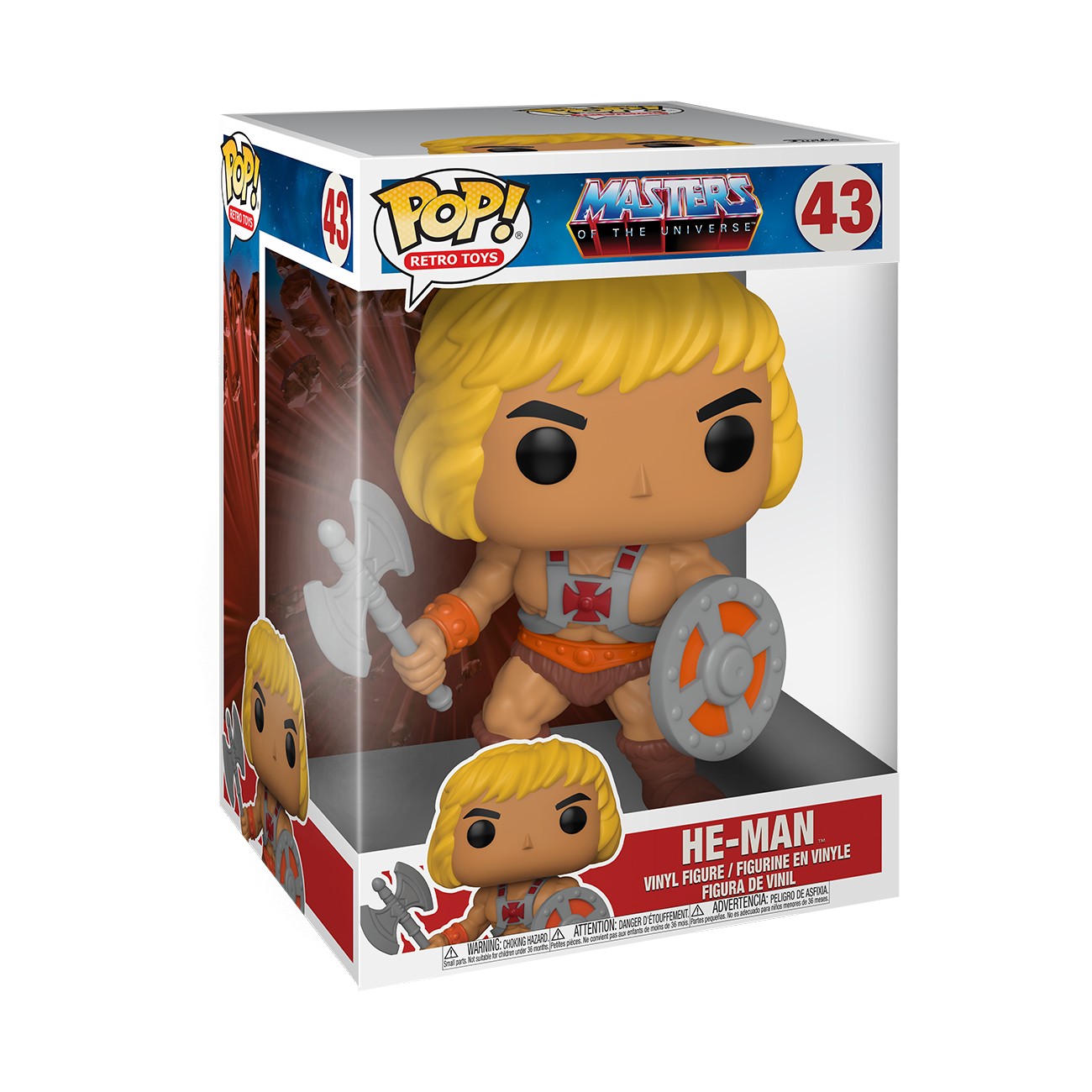 FUNKO POP MASTEERS OF UNIVERSE 2021 - HE -MAN SUPERSIZED 25 CM
