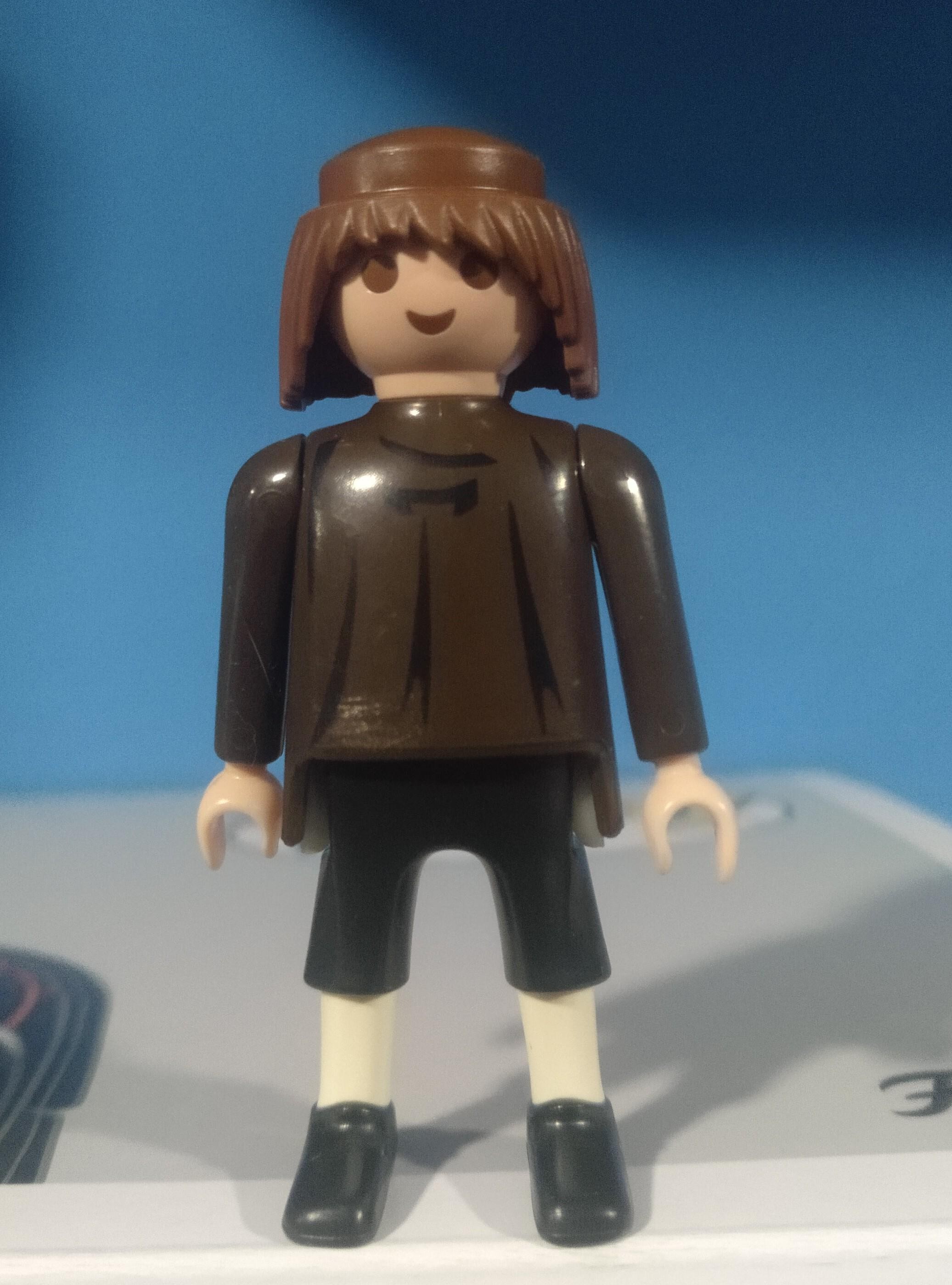 PLAYMOBIL FIGURA ALDEANO , BURGUES , BELEN - 25/8/20