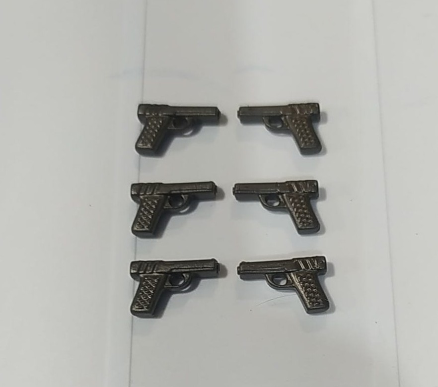 PLAYMOBIL GRUPO DE 6 PISTOLAS POLICIA , PISTOLA - 8/1/21