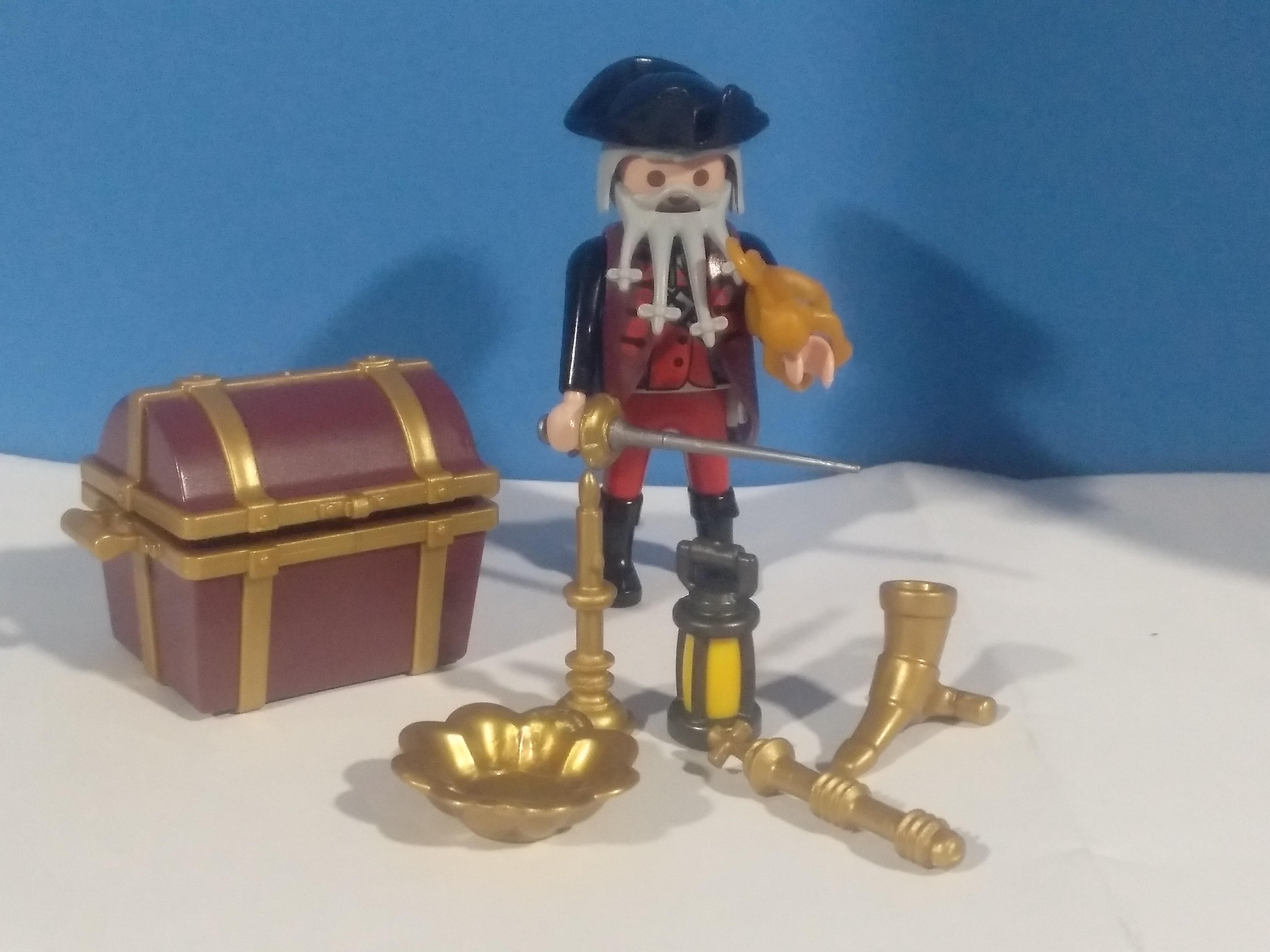 PLAYMOBIL PIRATA COMPLETO CON COFRE Y ACCESORIOS - 6/11/20