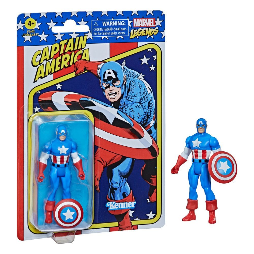 HASBRO MARVEL LEGENDS RETRO COLLECTION 10 CM - CAPITAN AMERICA