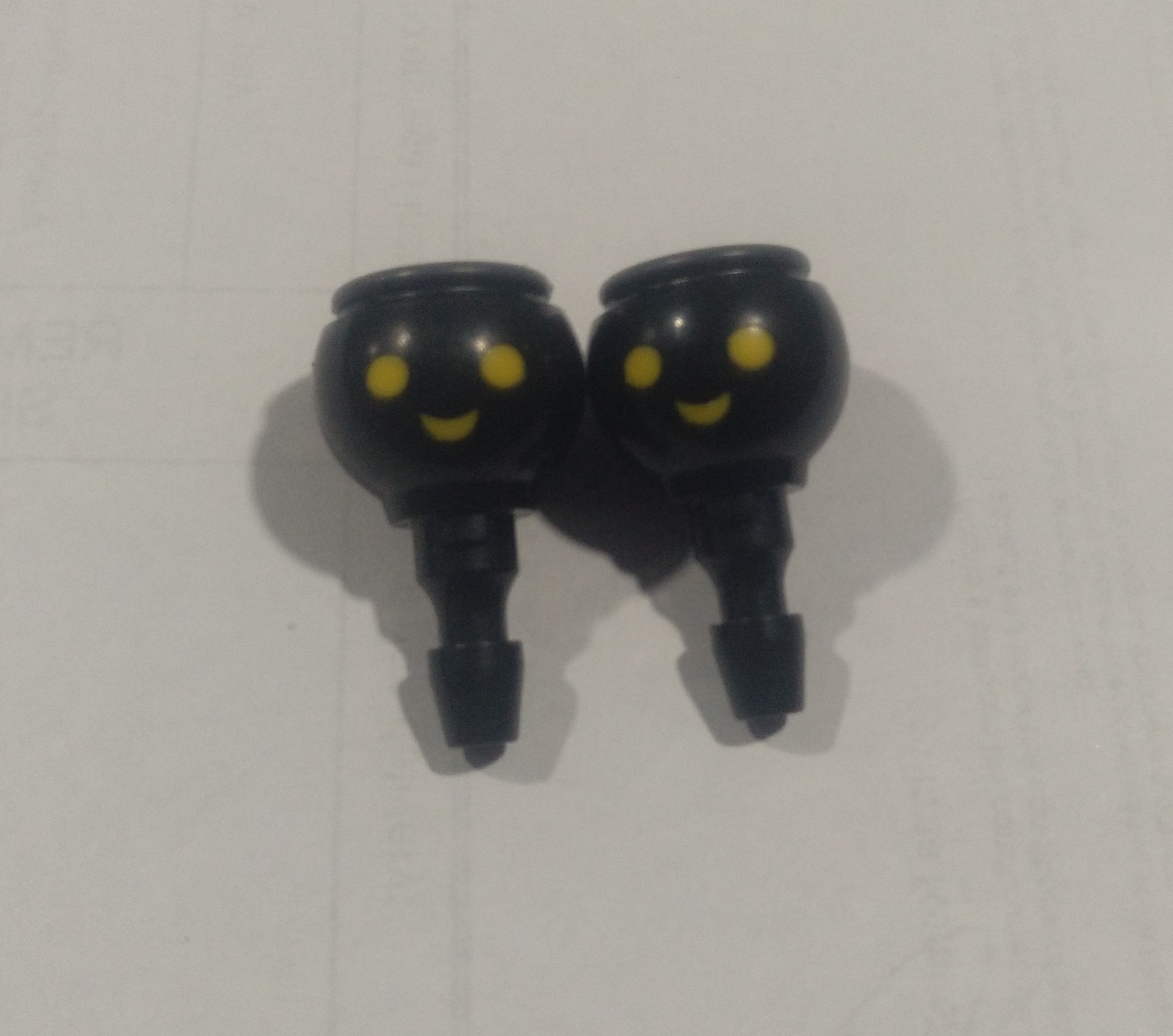 PLAYMOBIL PAREJA DE CABEZAS NEGRAS CON OJOS AMARILLOS - 1/5/21