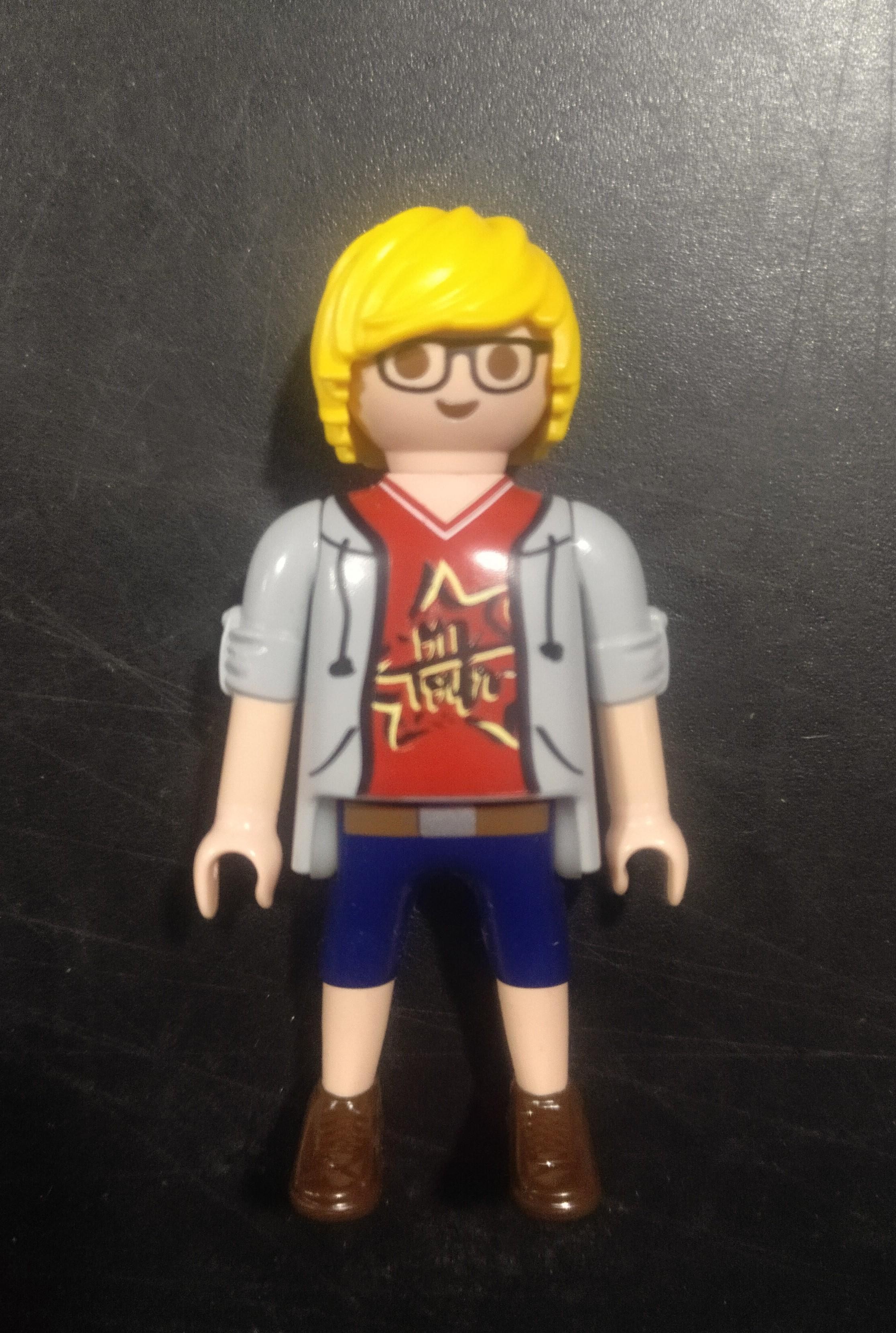 PLAYMOBIL FIGURA CHICO RUBIO CON GAFAS - 1/5/21