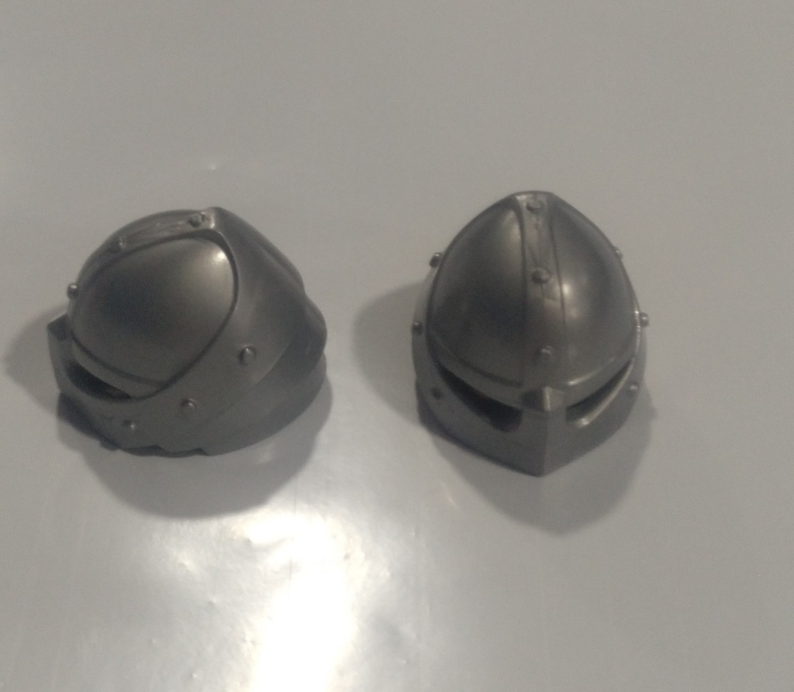 PLAYMOBIL PAREJA CASCO MEDIEVAL CERRADO PLATA - 4/8/21