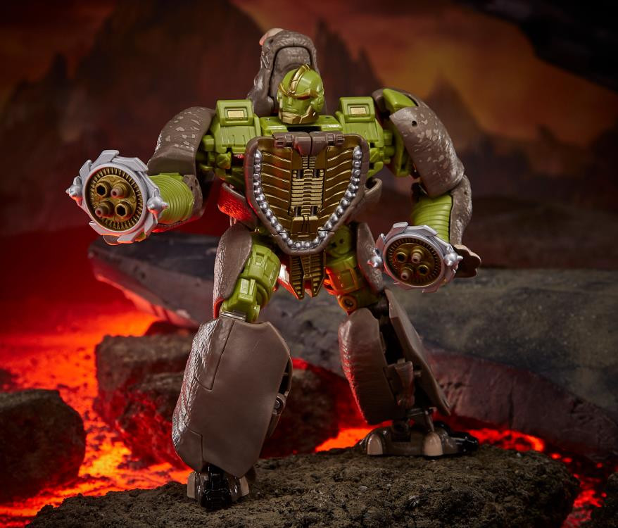 TRANSFORMERS GENERATIONS WAR FOR CYBERTRON: KINGDOM FIGURAS VOYAGER CLASS 2021 RHINOX