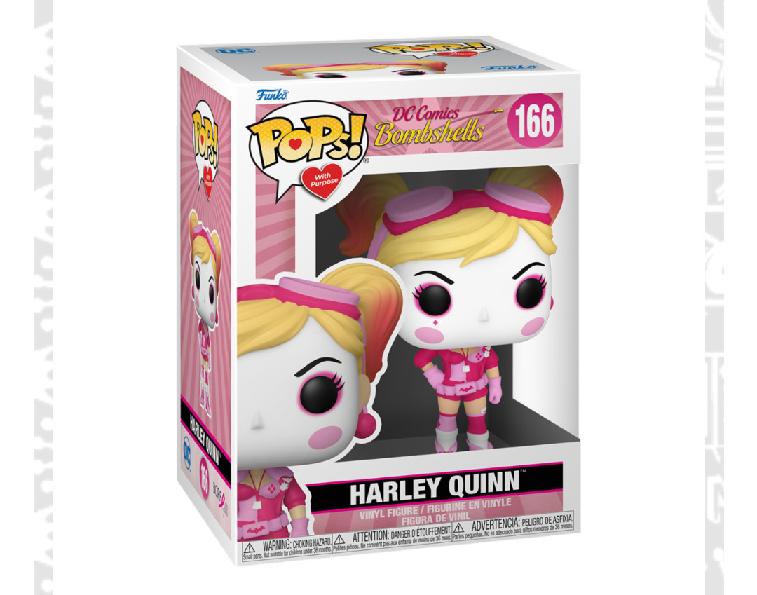 FUNKO POP DC HEROINAS DIA DEL CANCER - BOMBSHELL HARLEY