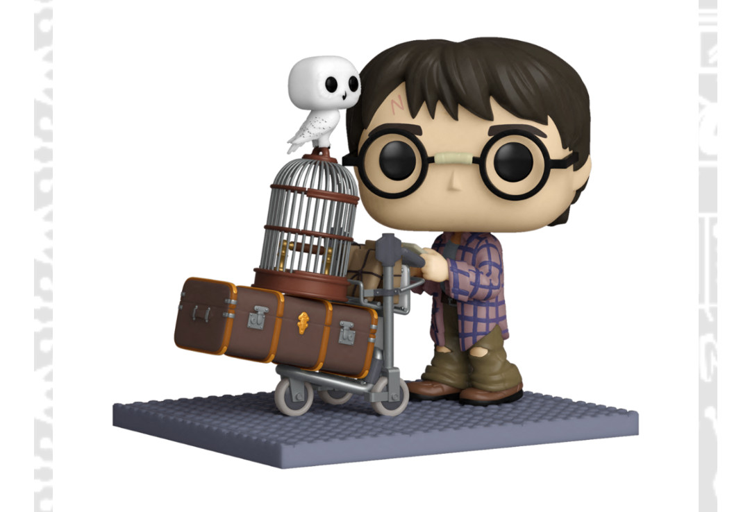 FUNKO POP HARRY POTTER ANNIVERSARY - DELUXE HARRY EMPUJANDO MALETA