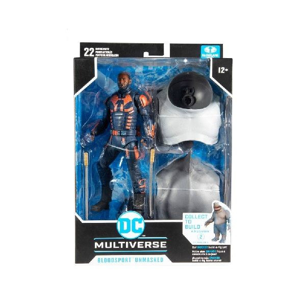 MACFARLANE ESCUADRÓN SUICIDA FIGURA BUILD A FIGURE – BLOODSPORT (UNMASKED) 18 CM