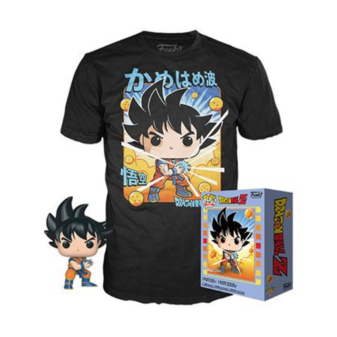 POP & TEE DRAGON BALL Z GOKU KAMEHAMEHA FUNKO + CAMISETA