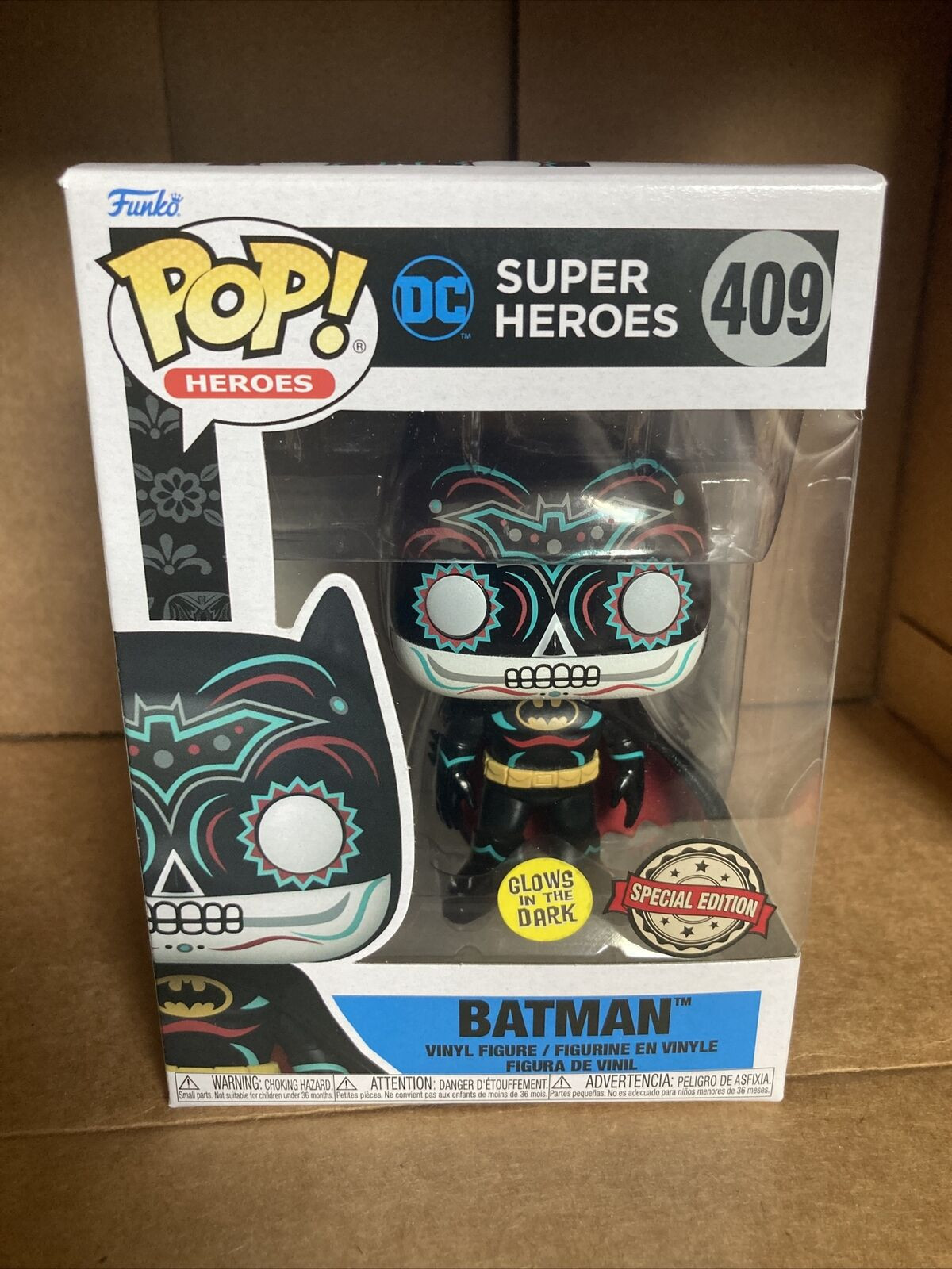 FUNKO POP DC - DIA DE LOS MUERTOS BATMAN GLOW EXCLUSIVO