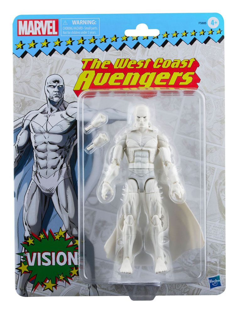 HASBRO Marvel Legends Retro Collection Series Figura 2022 Vision (The West Coast Avengers) 15 cm