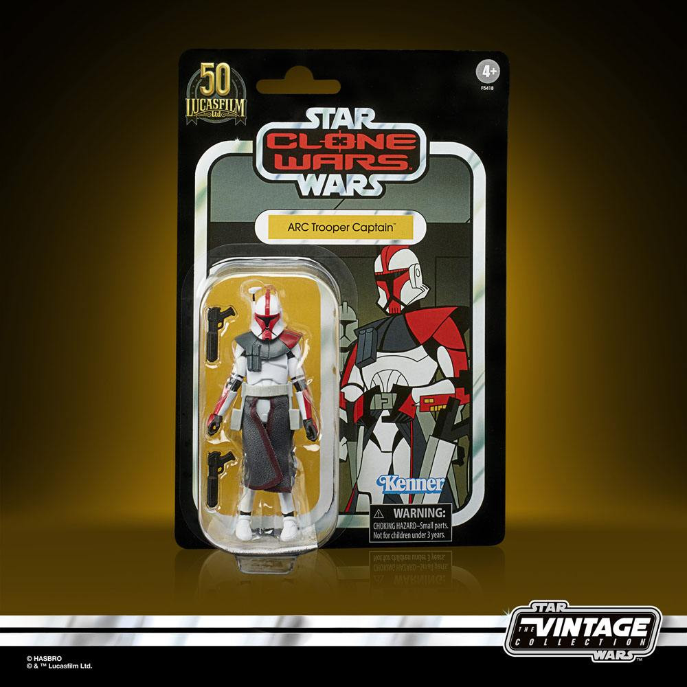 HASBRO Star Wars The Clone Wars Vintage Collection Figura 2022 ARC Trooper Captain 10 cm