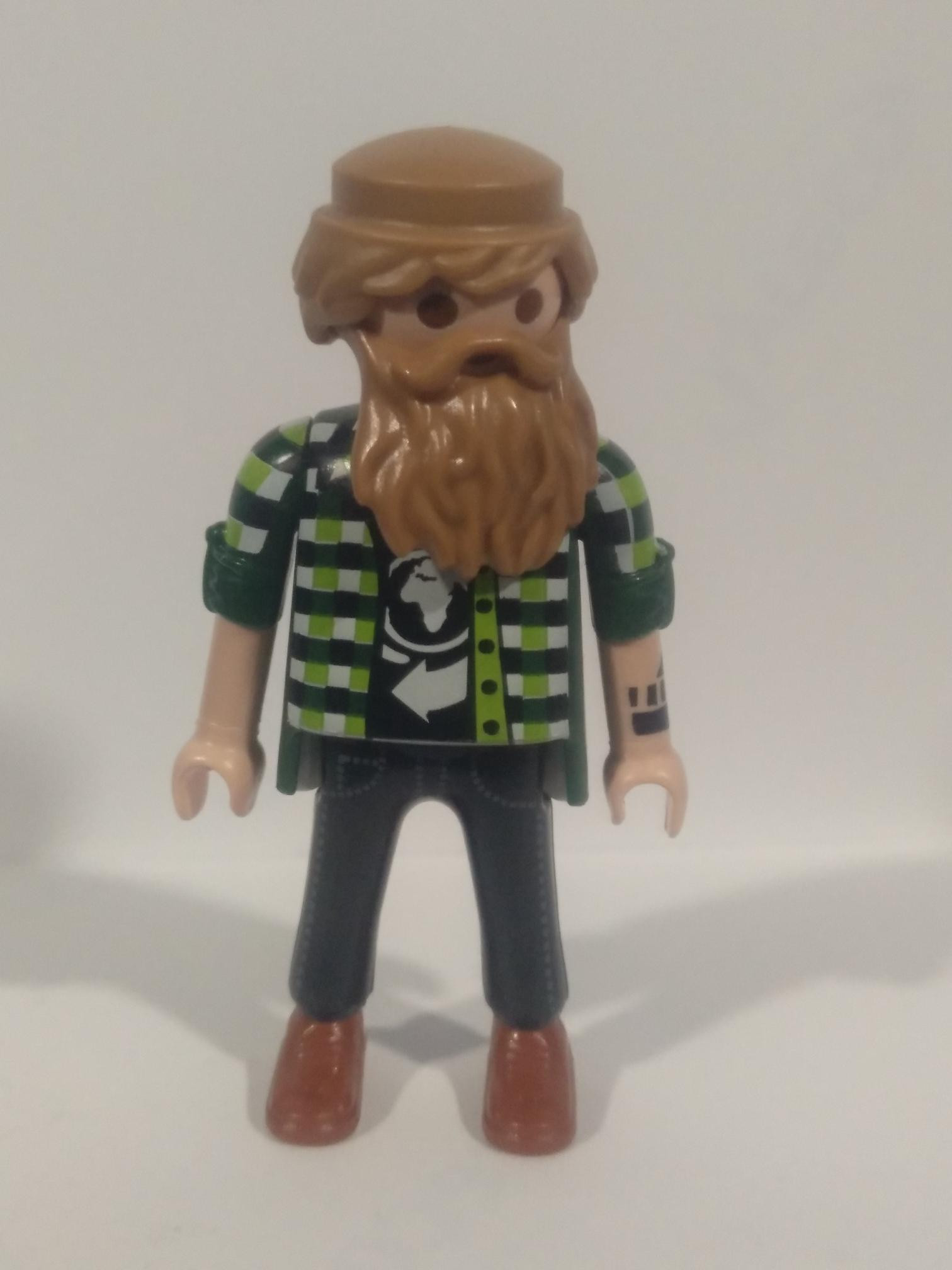 PLAYMOBIL FIGURA JOVEN CON BARBA - 10/2/22