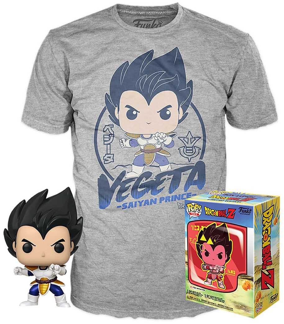 FUNKO POP CAMISETA + FUNKO DRAGONBALL Z - VEGETA