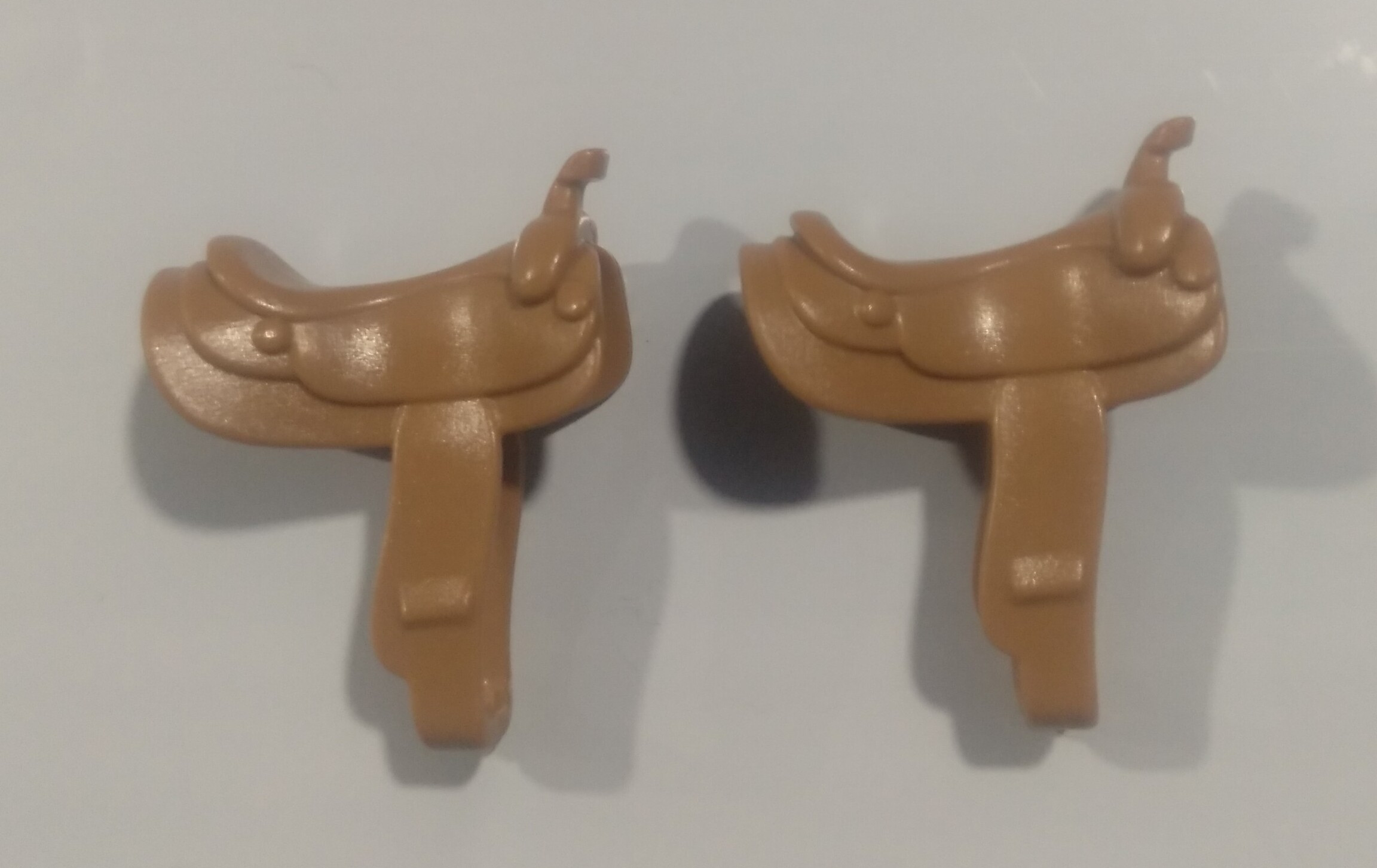 PLAYMOBIL PAREJA SILLA CABALLO MARRON TERCERA GENERACION - PIEZAS 20/3/22
