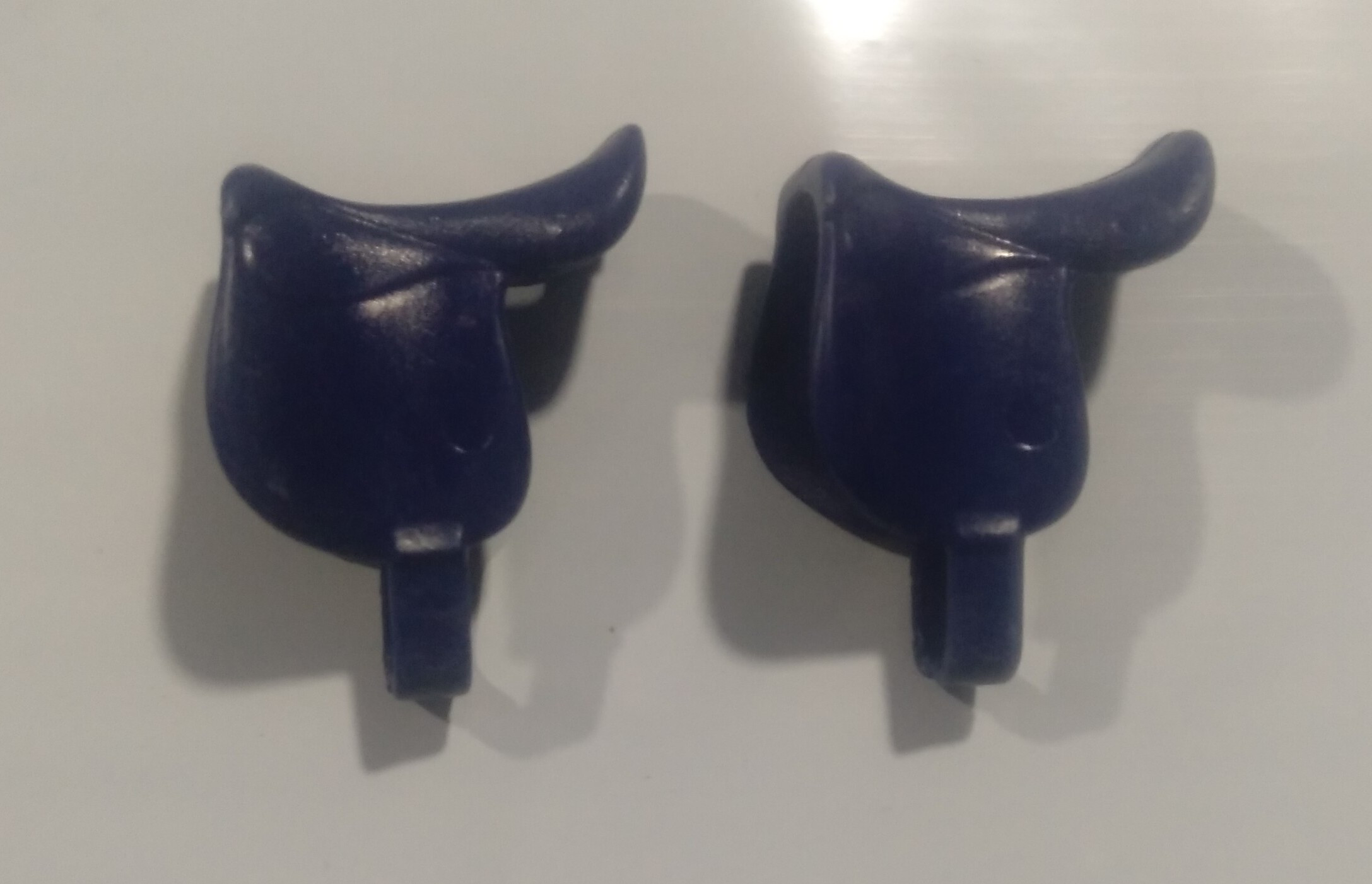 PLAYMOBIL PAREJA SILLA CABALLO AZUL TERCERA GENERACION - PIEZAS 20/3/22
