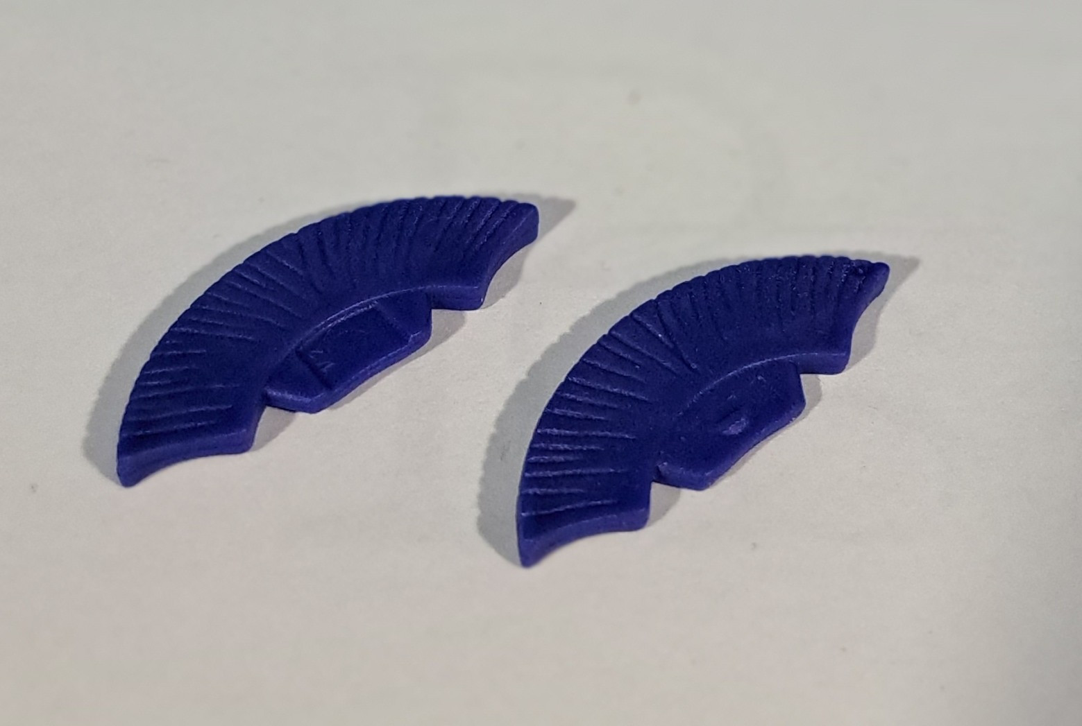 PLAYMOBIL PAREJA PLUMA CASCO ROMANO AZUL , CRESTA - 13/8/19