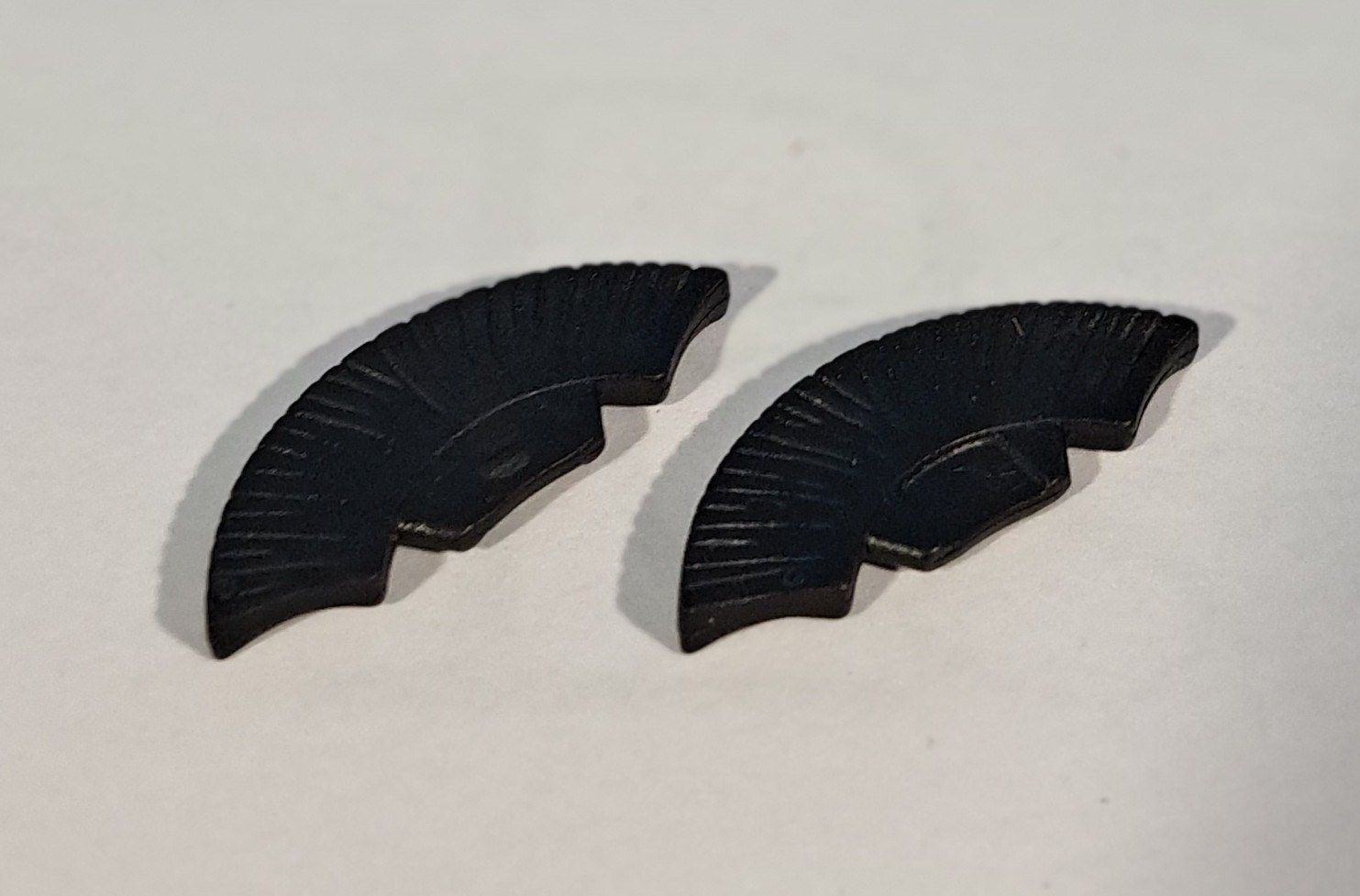 PLAYMOBIL PAREJA PLUMA CASCO ROMANO NEGRA , CRESTA - 13/8/19