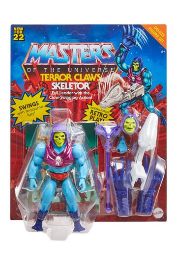 MACFARLANE Masters of the Universe Origins Deluxe Figura 2022 Terror Claws Skeletor 14 cm
