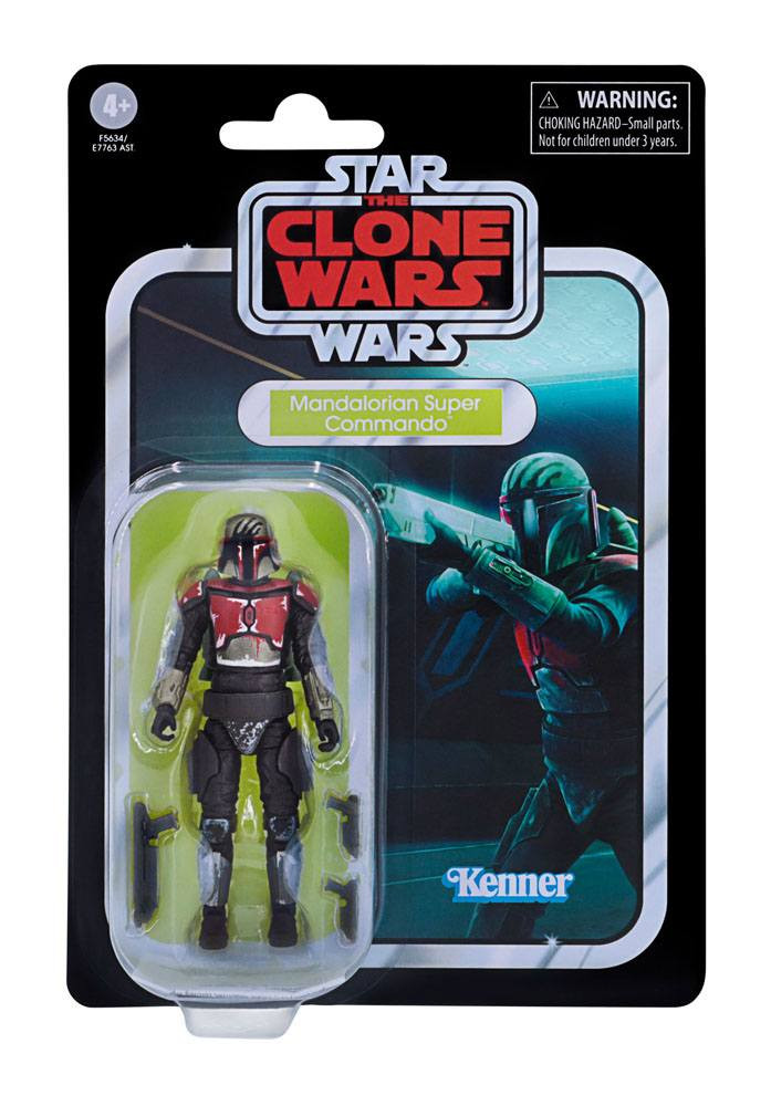 HASBRO Star Wars: The Clone Wars Vintage Collection Figura 2022 Mandalorian Super Commando 10 cm