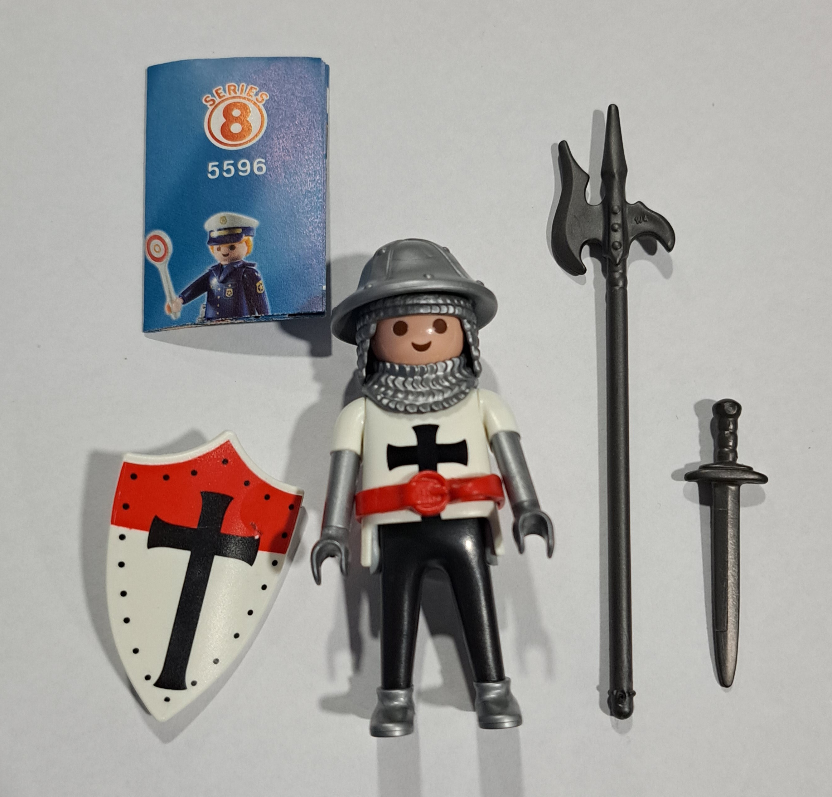 PLAYMOBIL SOLDADO CRUZADO SERIE 8 EN SOBRE ORIGINAL